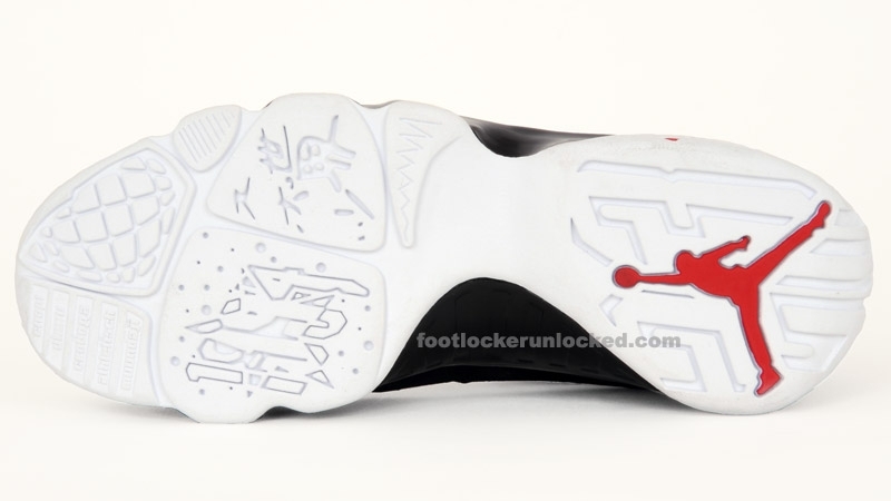 Jordan Retro 9 White Black Red  4 