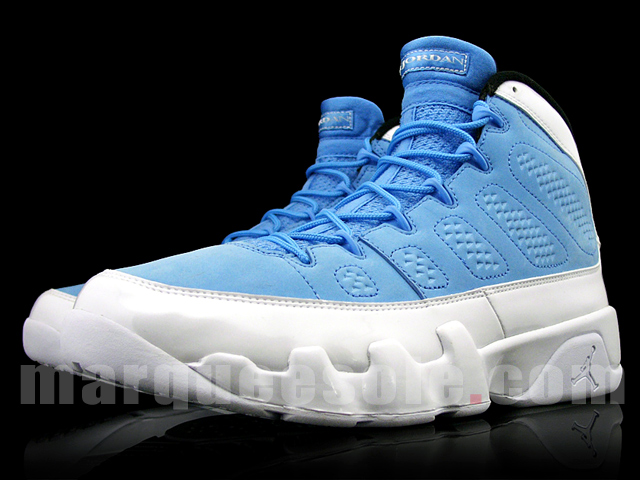 Air Jordan Ix White University Blue Patent 1