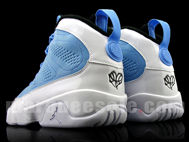 Air Jordan Ix White University Blue Patent 3