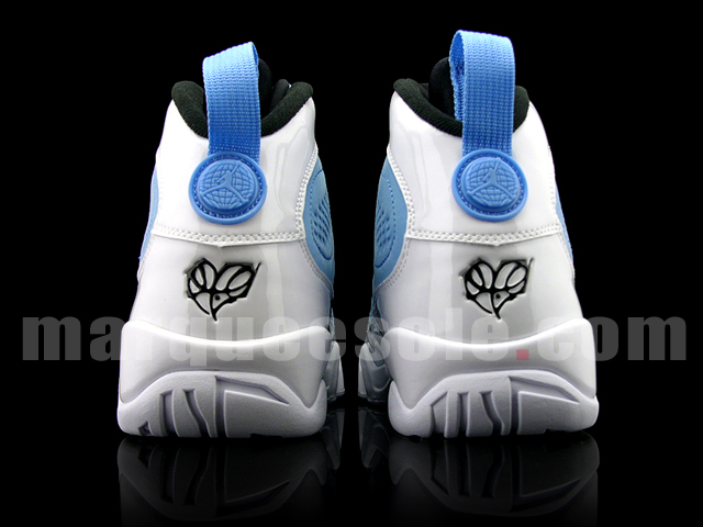Air Jordan Ix White University Blue Patent 5