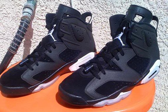 Air Jordan VI (6) Lakers Custom - Blacked Out Stitching