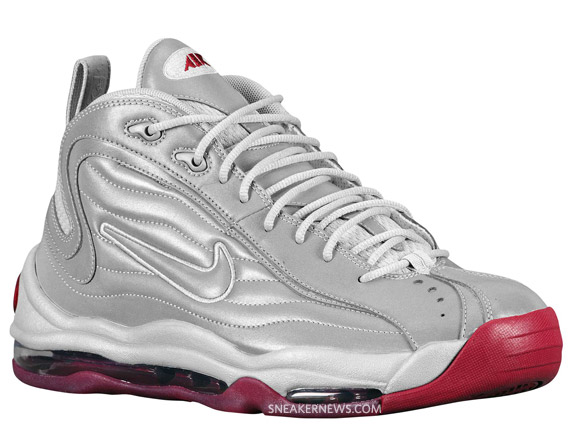 Nike Air Total Max Uptempo Air Attack Metallic Silver Team Red 1