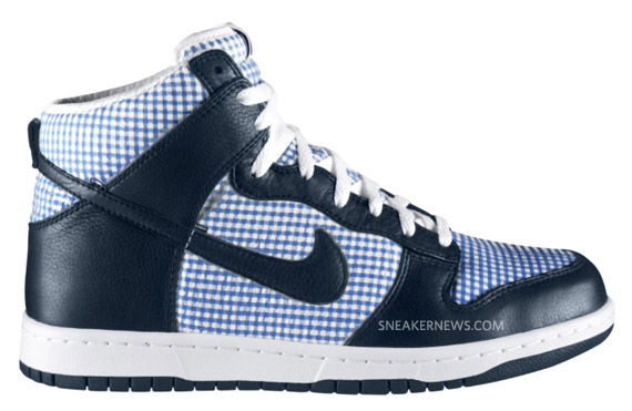 Nike Dunk High Premium White Dark Obsidian Lyon Blue 1