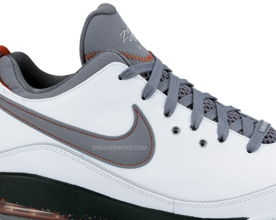 Nike Lebron Vii Low White Grey Orange 2