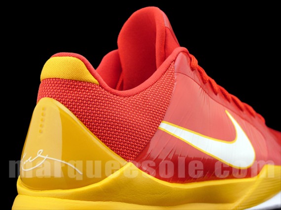 Nike Zoom Kobe V (5) - Comet Red - White - Del Sol