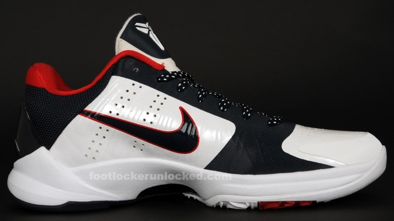Zoom Kobe V Usa Whiteobsidiansport Red  2 