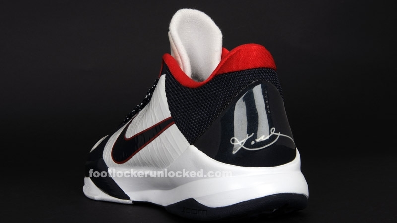Zoom Kobe V Usa Whiteobsidiansport Red  3 