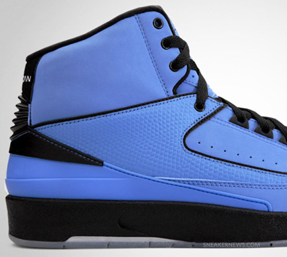 Air Jordan Ii Retro Qf University Blue Black 2