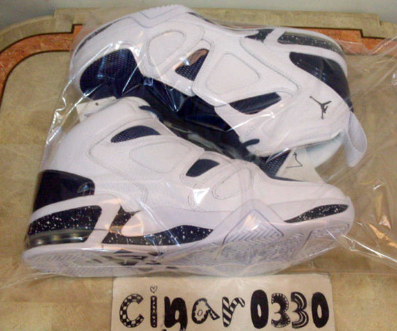 Air Jordan Ol School Iv White Navy 7