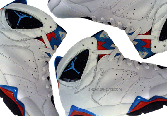 Air Jordan Vii Retro White Orion Blue Black 2