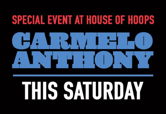 Carmelo Anthony @ NYC House of Hoops on June 12th