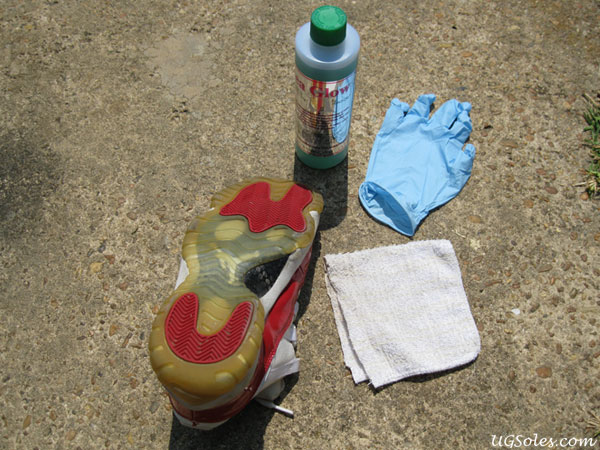 How To Clean Yellowing Yellow Sole Sea Glow 01