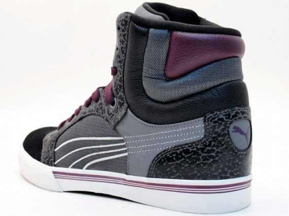 Puma Post Up Hi – Limited Edition – Grey – Burgundy – Black