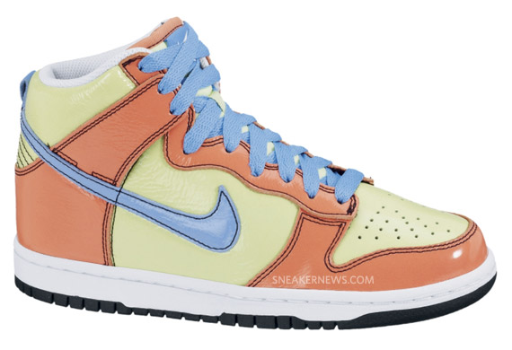 Nike 6.0 WMNS Dunk High - Liquid Lime - University Blue | Available