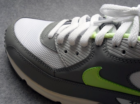 Nike Air Max 90 Light Charcoal White Lime Liquid 05