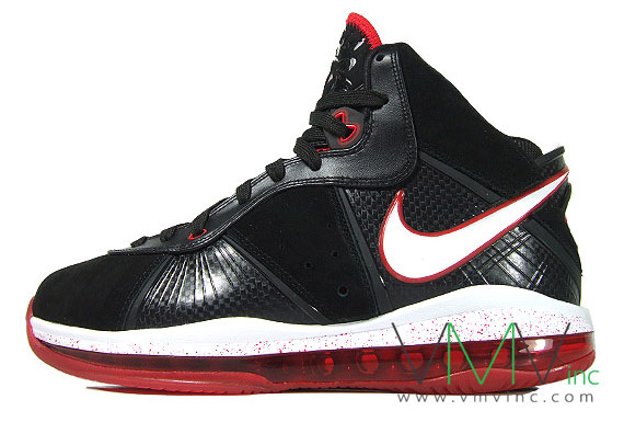 Nike Air Max Lebron Viii Black White Red 2