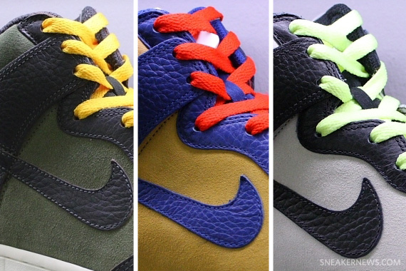 Nike Dunk High - 3 New Fall 2010 Colorways