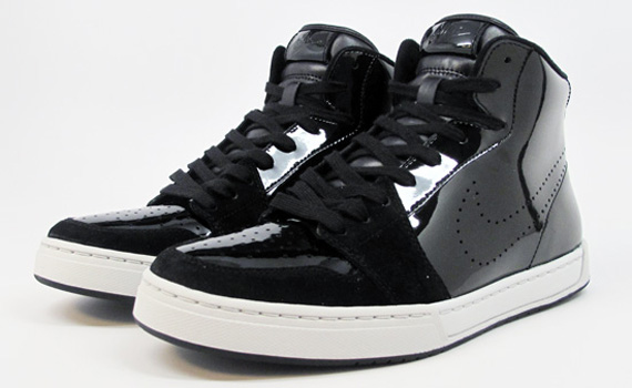 Nike Royal Mid Black Patent 04