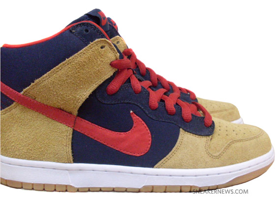 Nike Sb Dunk High Premium Dark Obsidian Varsity Red 1