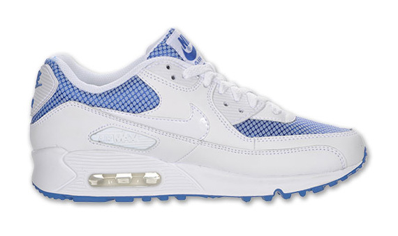 Nike Wmns Air Max 90white Blue Textile 03