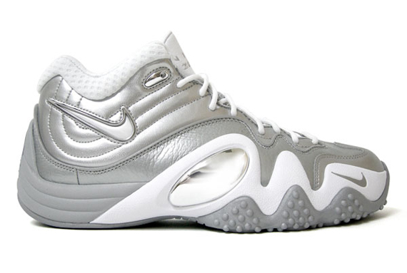 Nike Zoom Uptempo V Premium - Metallic Silver - White - Chrome