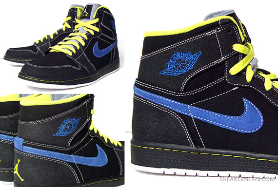 Air Jordan 1 High Black Cyber Sapphire 1