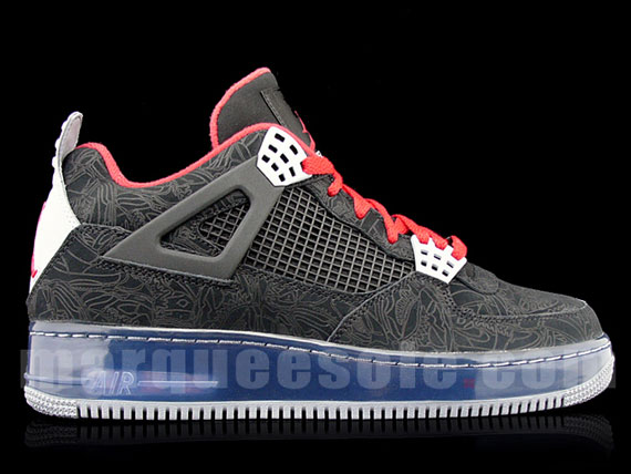 Air Jordan Force Fusion Ajf Iv Black Red Grey Laser 05