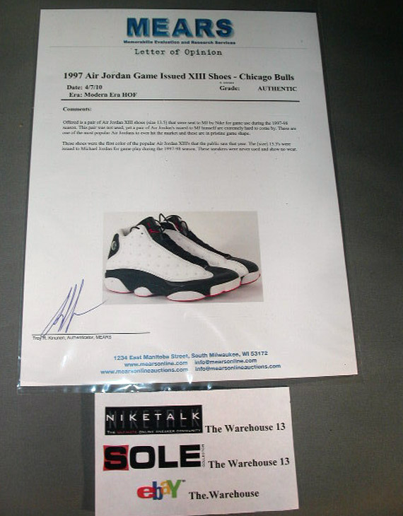 Air Jordan Xiii Michael Jordan Game Issued 10