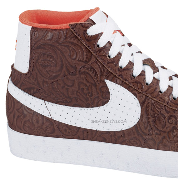 Nike 6.0 Wmns Blazer Mid Light Chocolate White 3