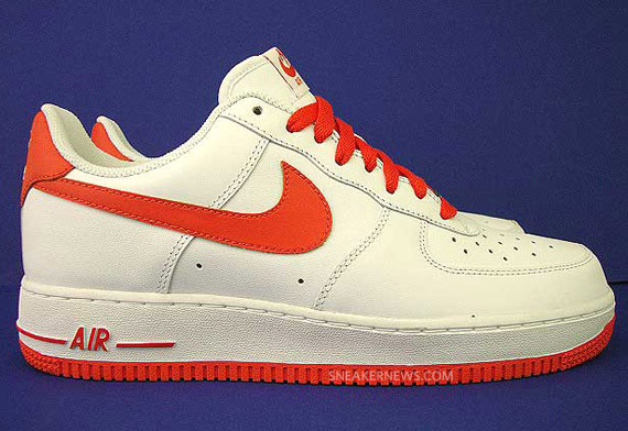 Nike Air Force 1 Low White Team Orange 1