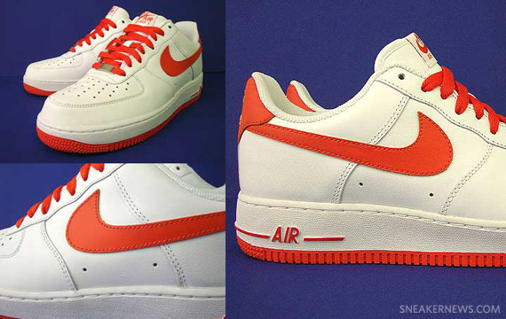 Nike Air Force 1 Low White Team Orange 2