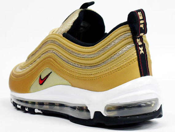 Nike Air Max 97 - Metallic Gold - Varsity Red - Black | New Images