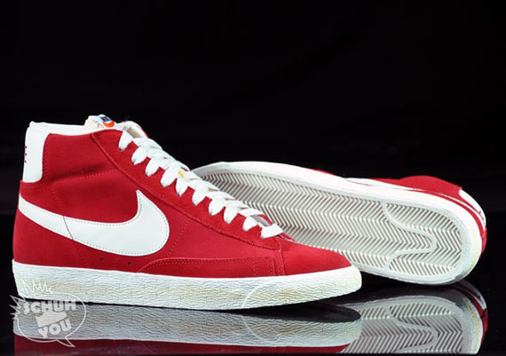 Nike Blazer High Suede Vintage Varsity Red 05