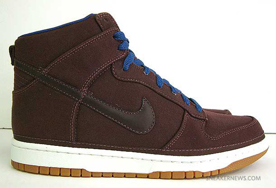 Nike Dunk High Premium Deep Burgundy Meteor Blue Canvas 2