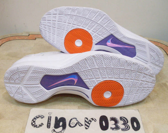 Nike Hyperdunk 2010 Low White Purple Orange Sample 5