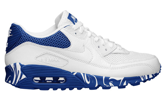 Nike Wmns Air Max 90 White Varsity Royal 1