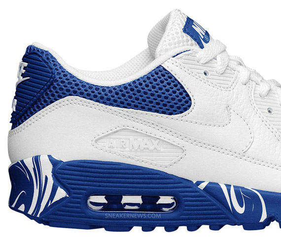 Nike Wmns Air Max 90 White Varsity Royal 2