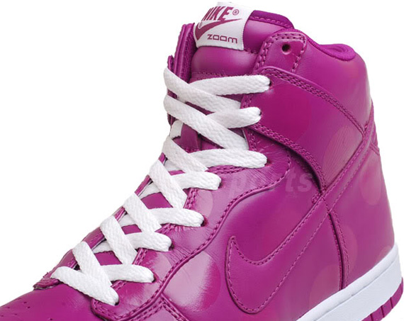 Nike WMNS Dunk High Premium - Red Plum - White