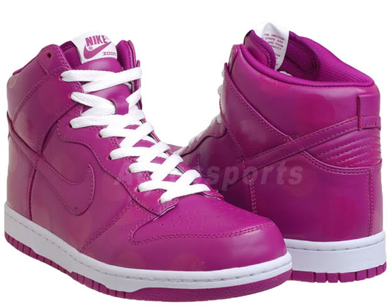 Nike Wmns Dunk High Pink Polka Dot 021