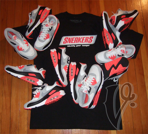 Vandal-A 'Sneakers' T-Shirt - Infrared Edition