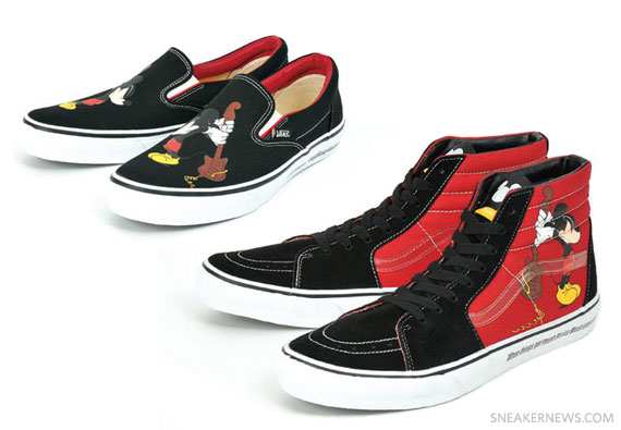 Disney x Vans Sk8-Hi + Slip-On - Mickey Mouse Guitar Pack