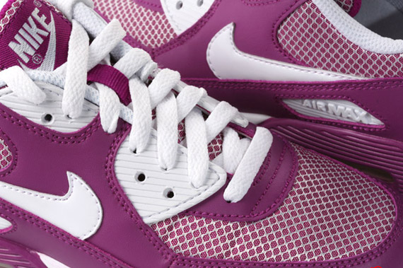 Nike WMNS Air Max 90 – Red Plum – White