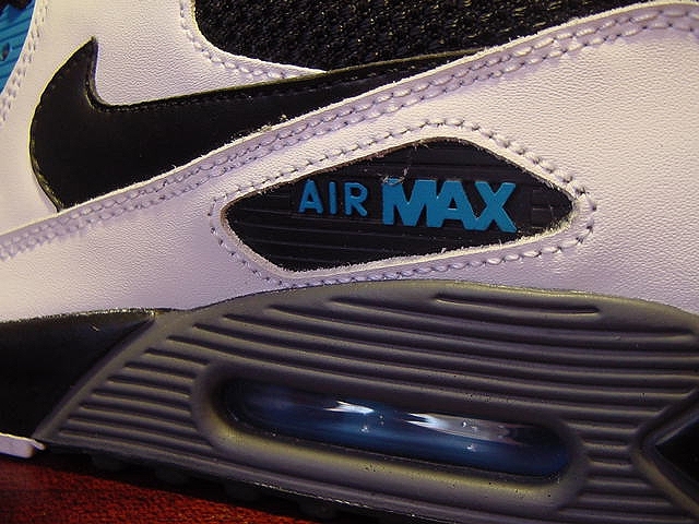 Nike Air Max 90 – White – Black – Neptune Blue