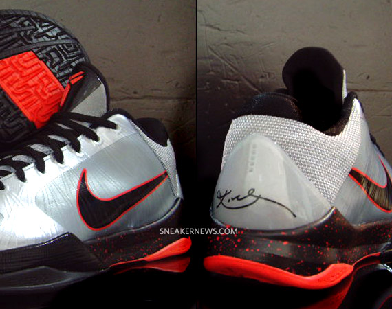 Nike Zoom Kobe V (5) - Wolf Grey - Black - Daring Red