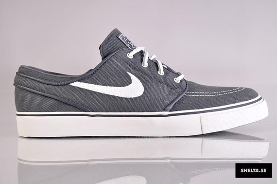 Nike Sb Janoski Grey White Canvas 01