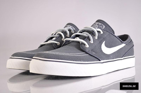 Nike Sb Janoski Grey White Canvas 09