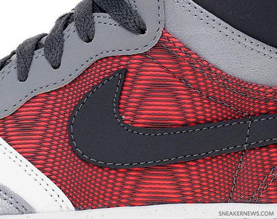 Nike WMNS Court Force Hi – Wolf Grey – Solar Red – Dark Grey