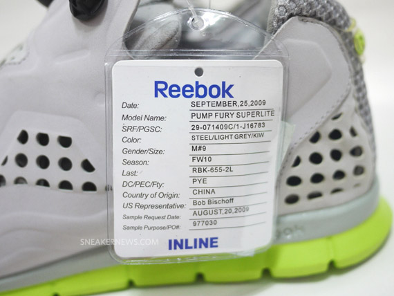 Reebok Pump Fury Superlite Samples 4