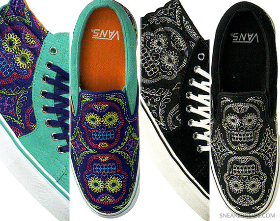 Vans Slip-On + Sk8 Hi – Day of the Dead Pack