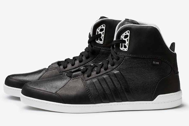Adidas Slvr New High Top Black Side 1